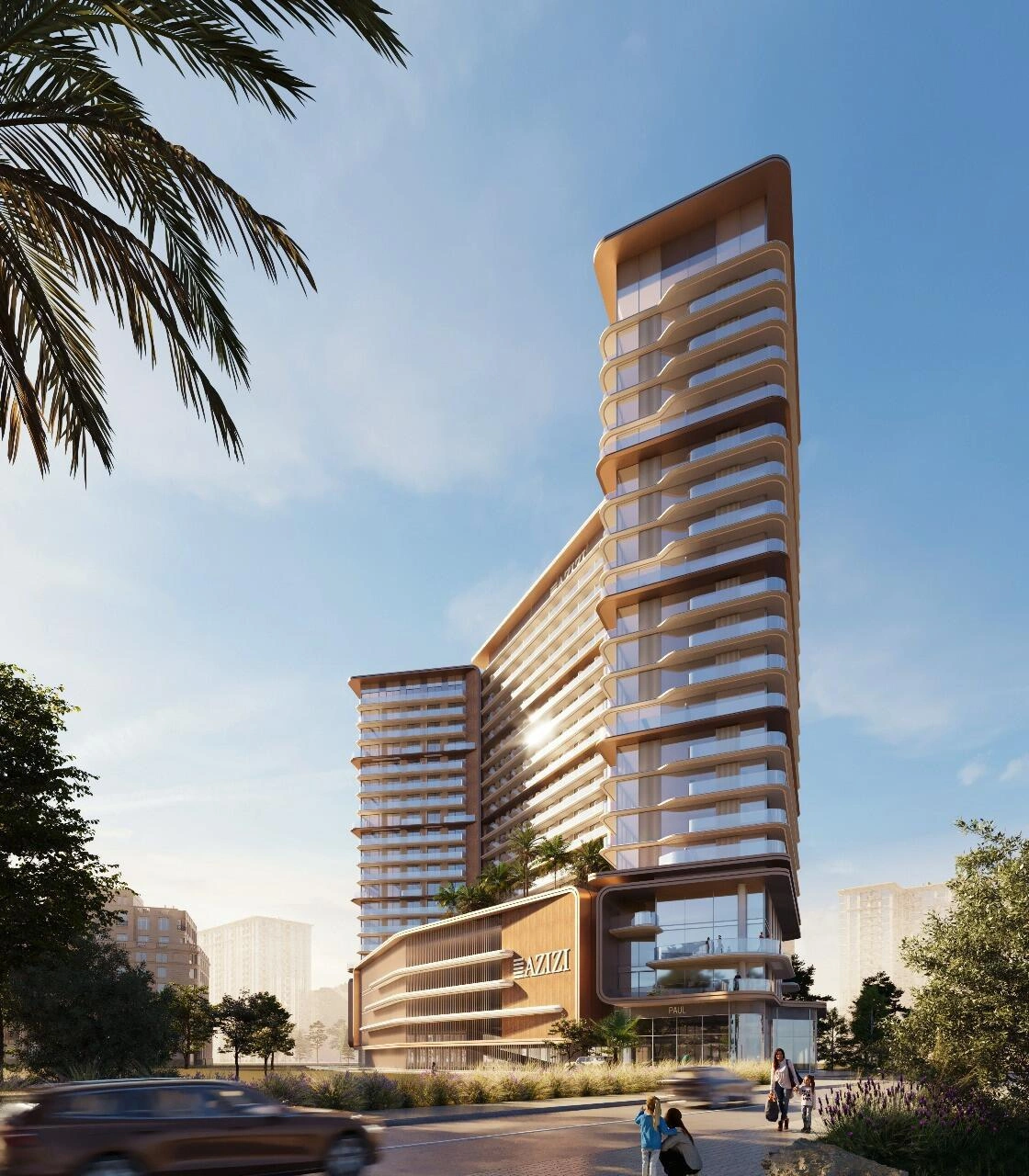 位于阿联酋迪拜的现代住宅小区公寓