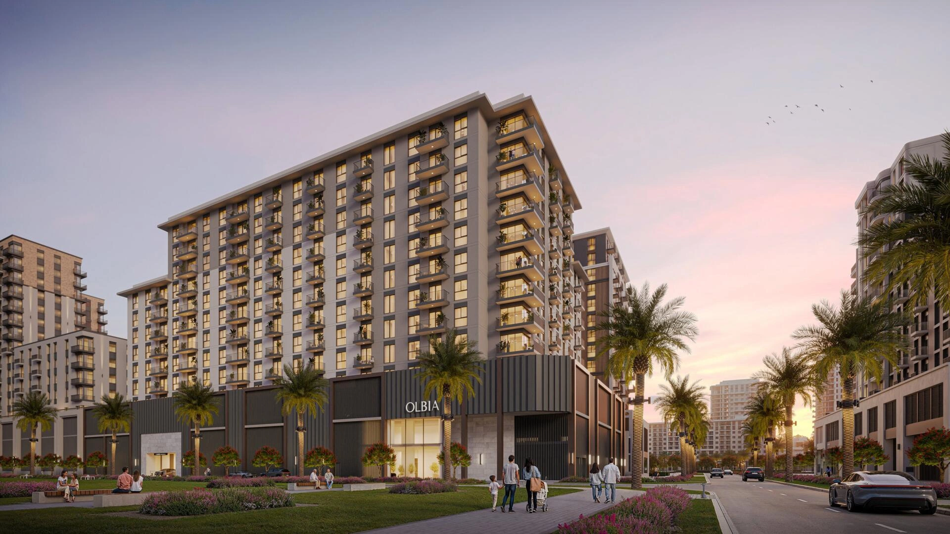 位于迪拜(阿拉伯联合酋长国)的现代住宅综合体公寓