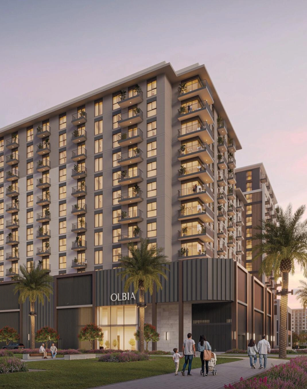 位于迪拜(阿拉伯联合酋长国)的现代住宅综合体公寓