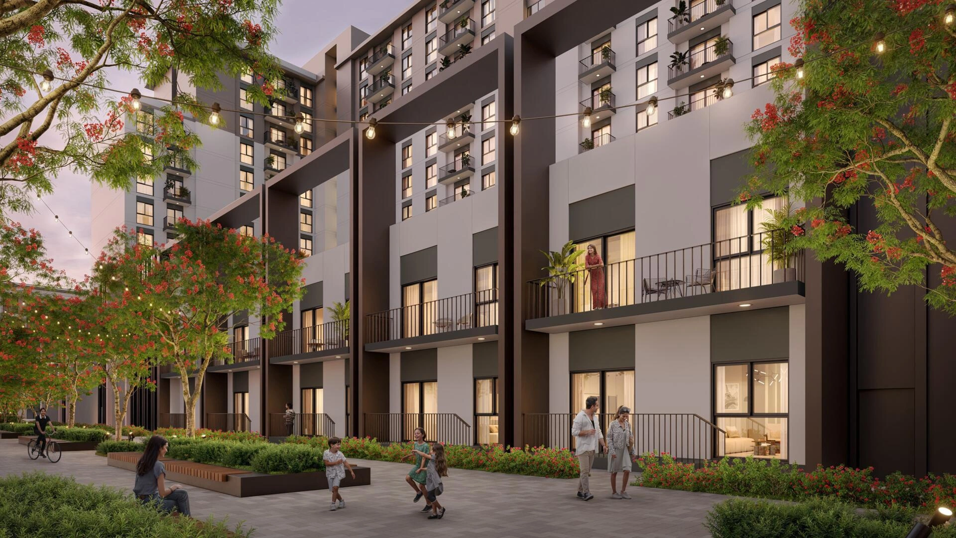 位于迪拜(阿拉伯联合酋长国)的现代住宅综合体公寓