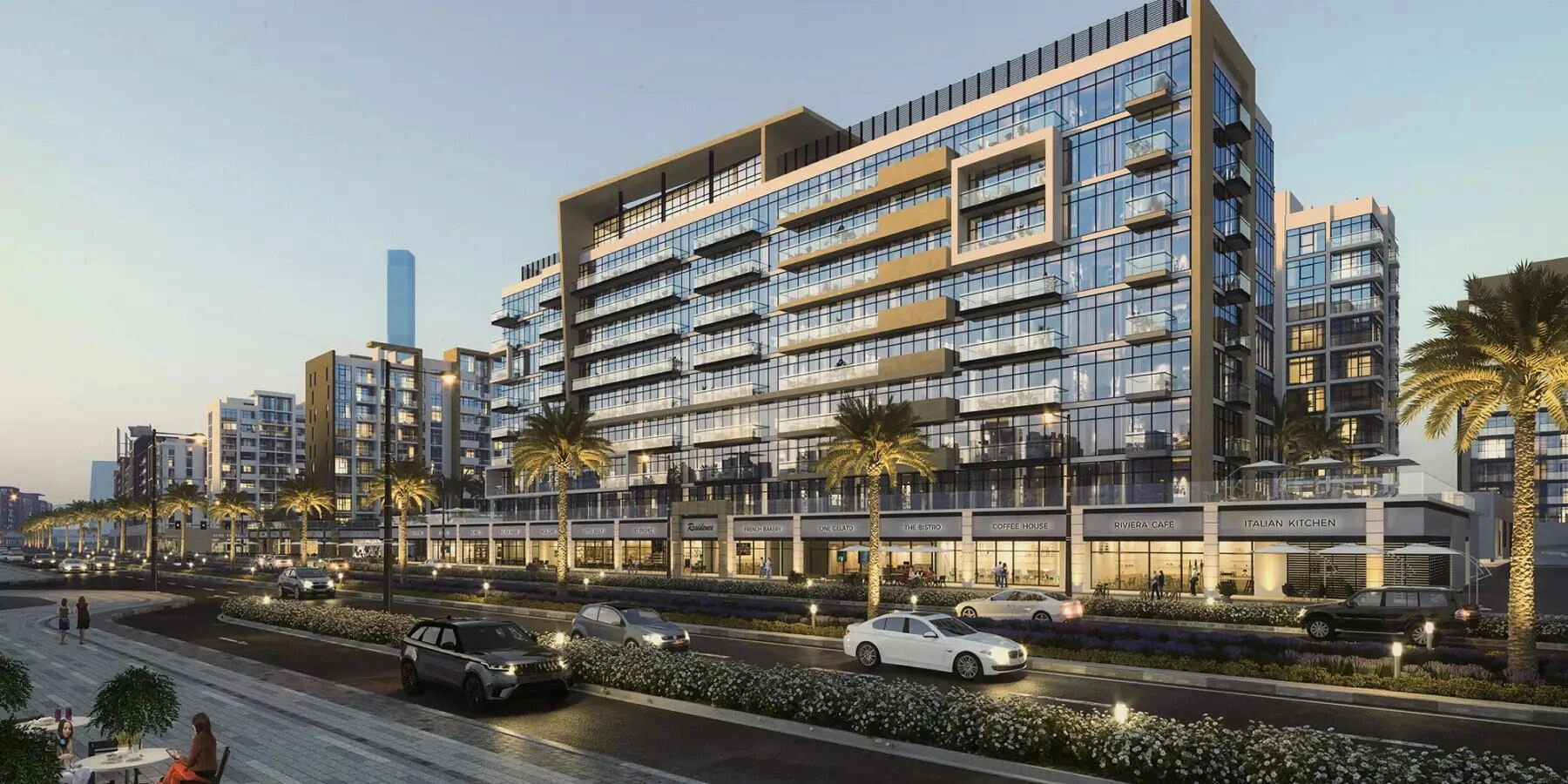 Apartamentos en un complejo residencial moderno en Dubái, Emiratos Árabes Unidos