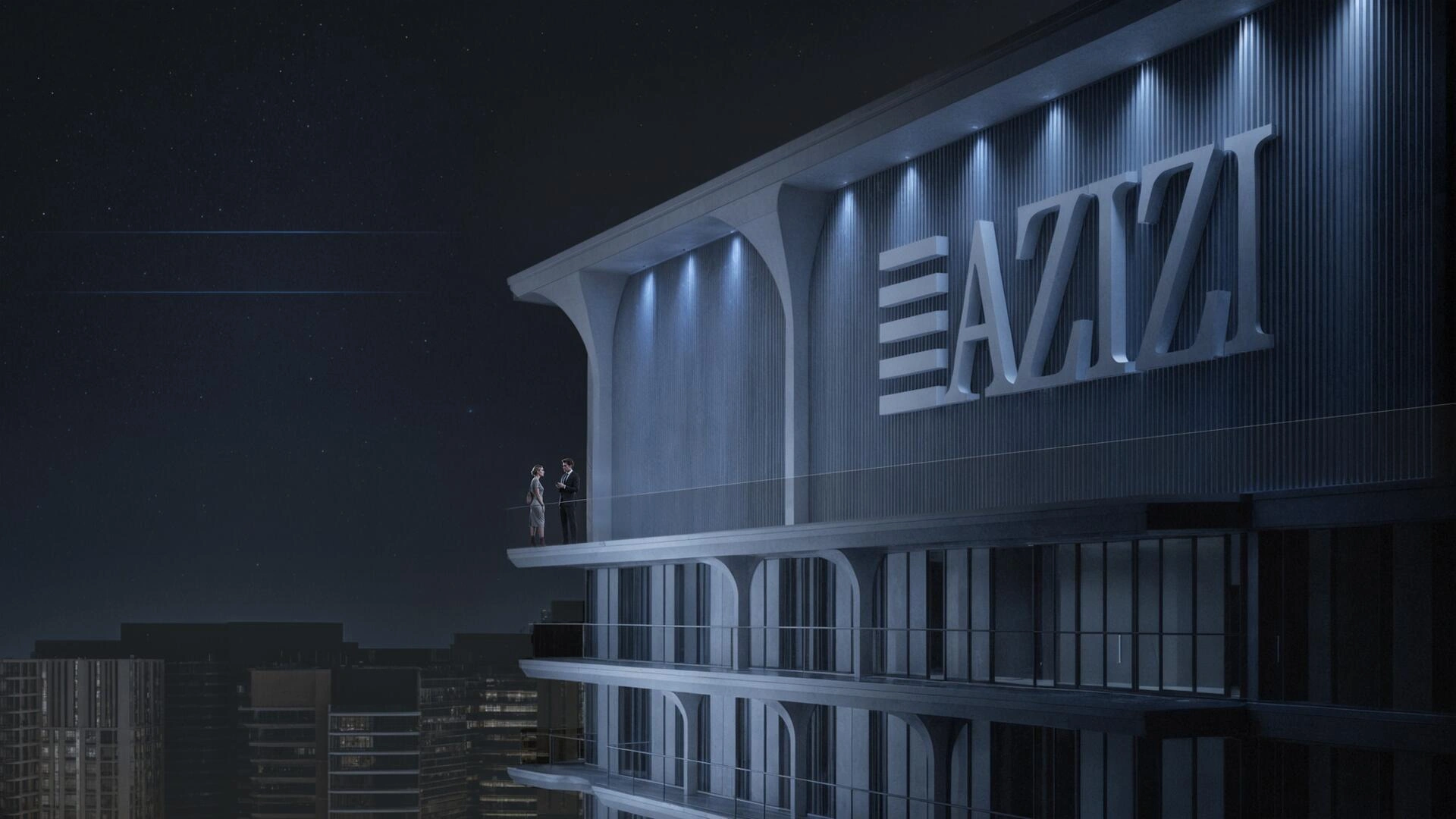 位于阿联酋迪拜现代住宅小区的公寓