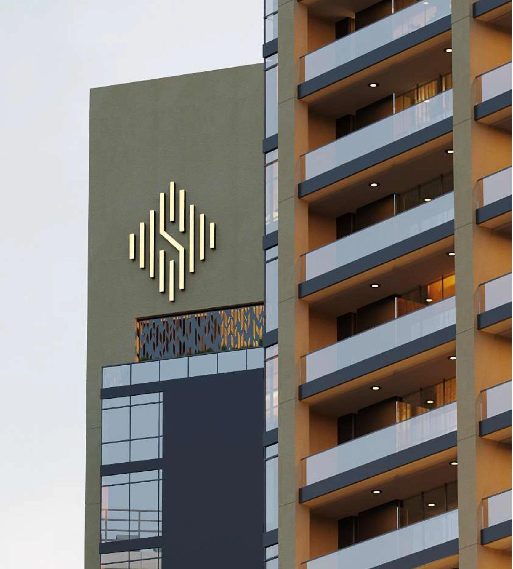 アラブ首長国連邦ドバイ・Arjanのモダンな住宅コンプレックス内のアパート