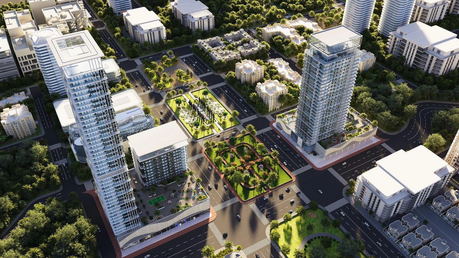 位于阿拉伯联合酋长国迪拜的住宅小区公寓