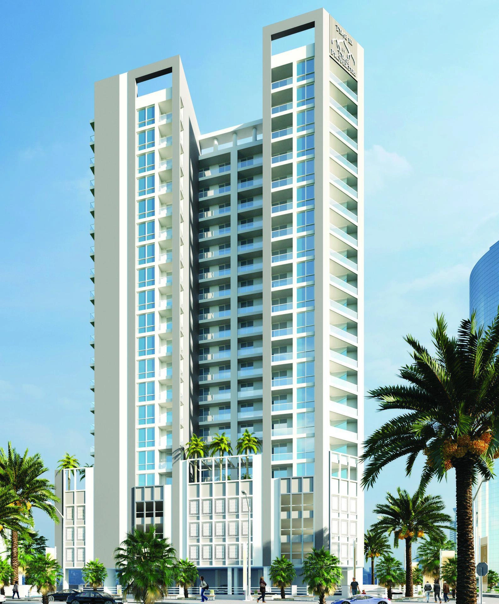 阿联酋迪拜现代住宅区的公寓