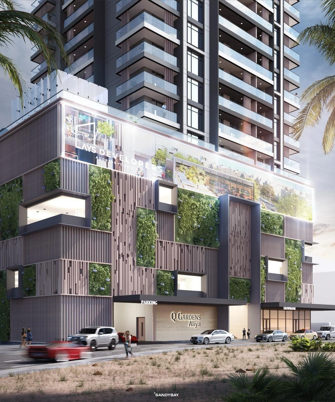 位于 Jumeirah Village Circle,迪拜,阿拉伯联合酋长国的现代住宅小区内的公寓