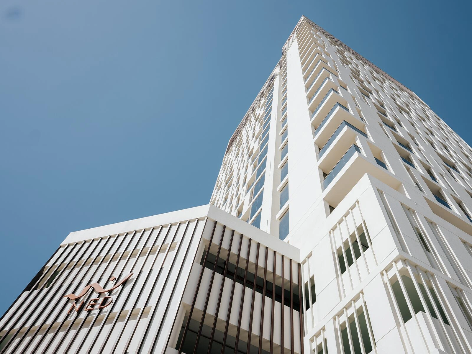 Birleşik Arap Emirlikleri, Dubai, Business Bay'de modern bir konut kompleksinde daireler