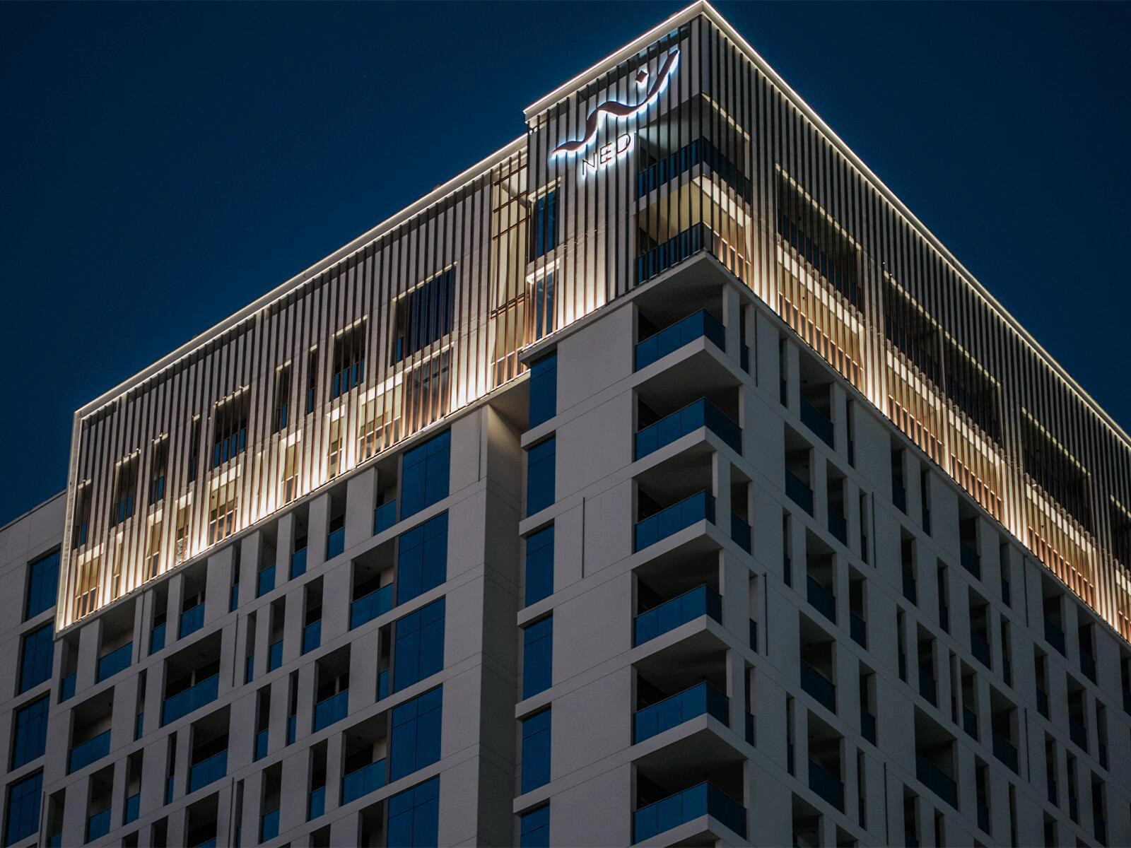 Birleşik Arap Emirlikleri, Dubai, Business Bay'de modern bir konut kompleksinde daireler