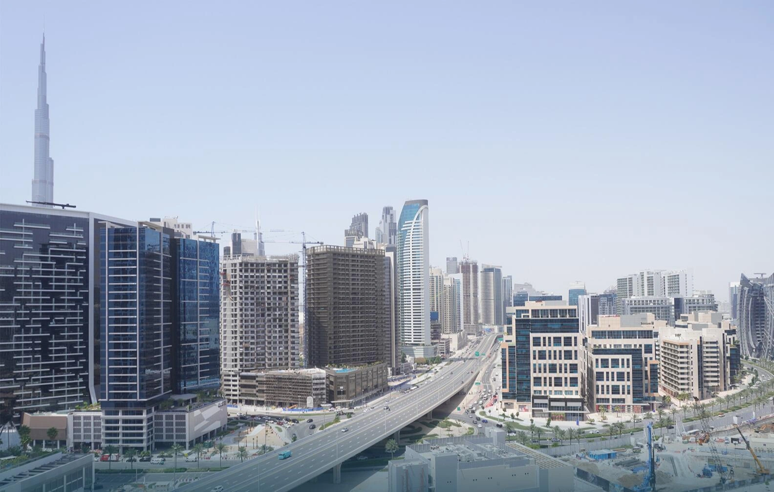 Birleşik Arap Emirlikleri, Dubai, Business Bay'de modern bir konut kompleksinde daireler