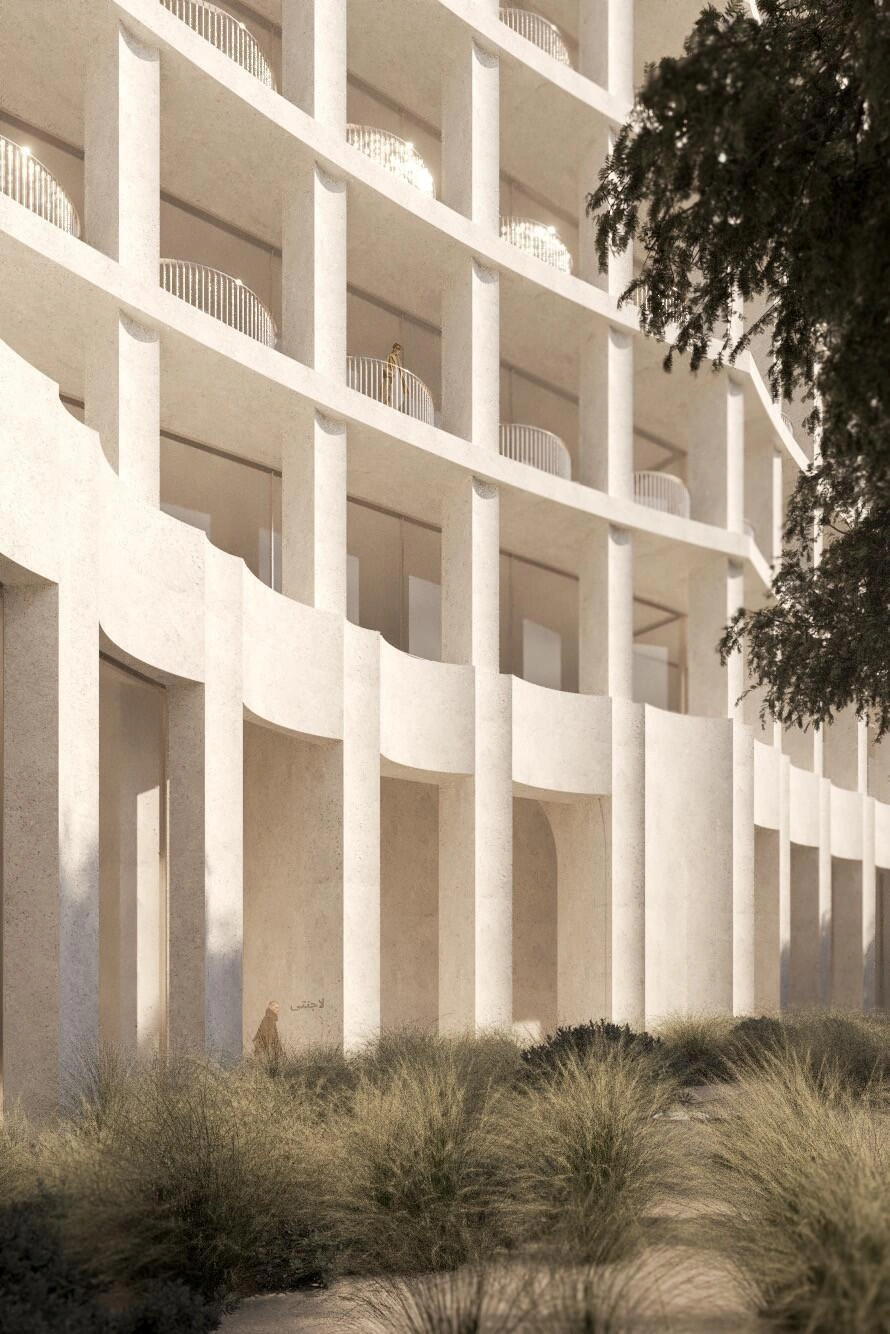 두바이(아랍에미리트) 현대 주거 단지의 아파트