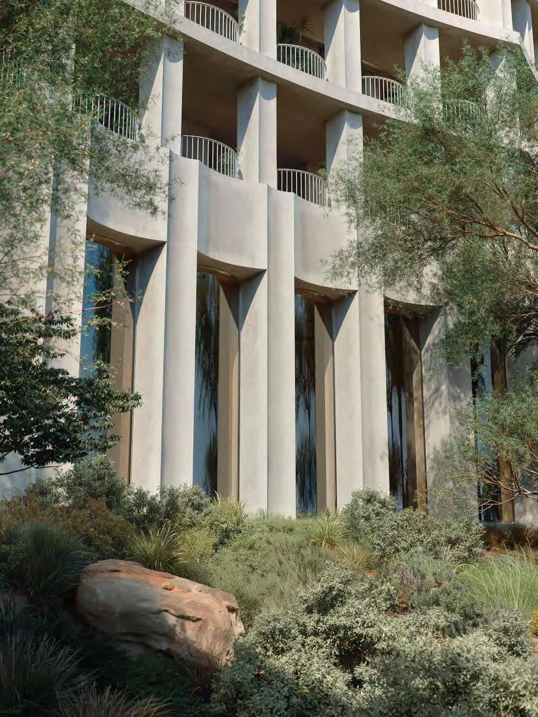 두바이(아랍에미리트) 현대 주거 단지의 아파트