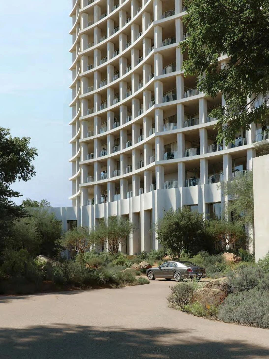 두바이(아랍에미리트) 현대 주거 단지의 아파트