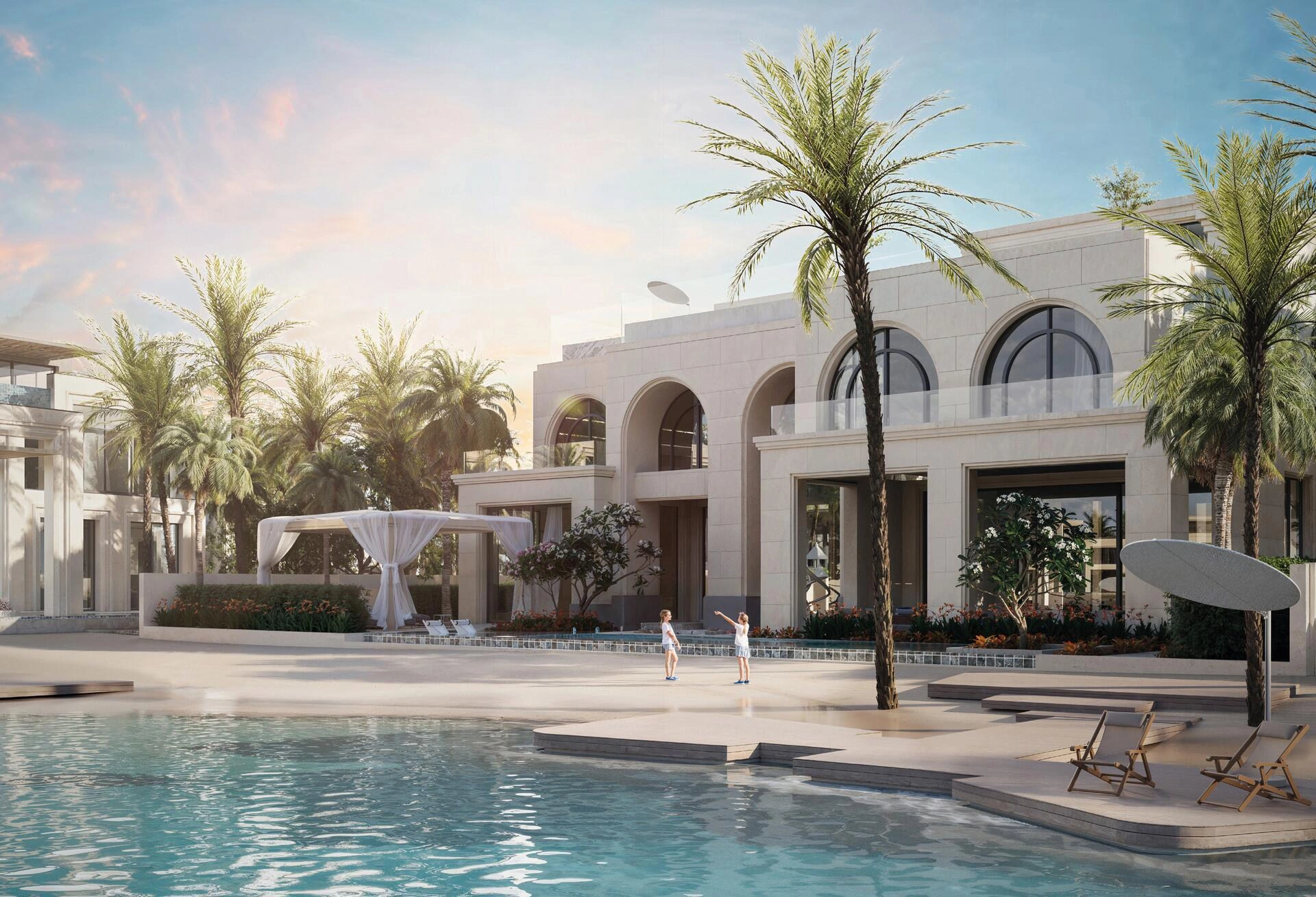 阿联酋迪拜的带家具别墅