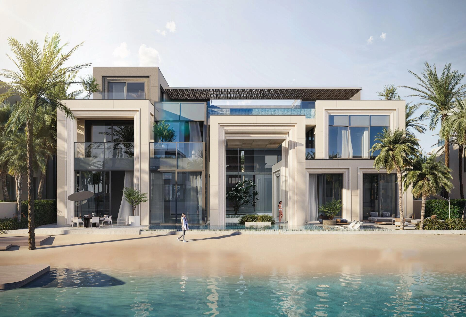 阿联酋迪拜的带家具别墅