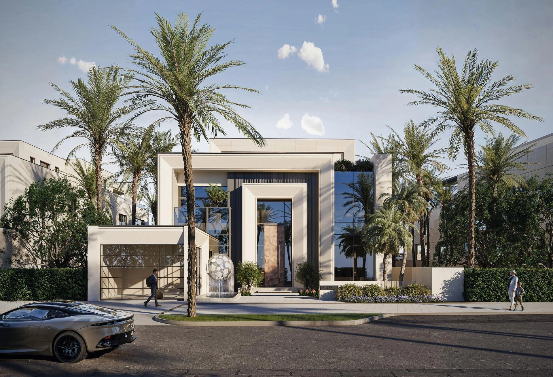 阿联酋迪拜的带家具别墅