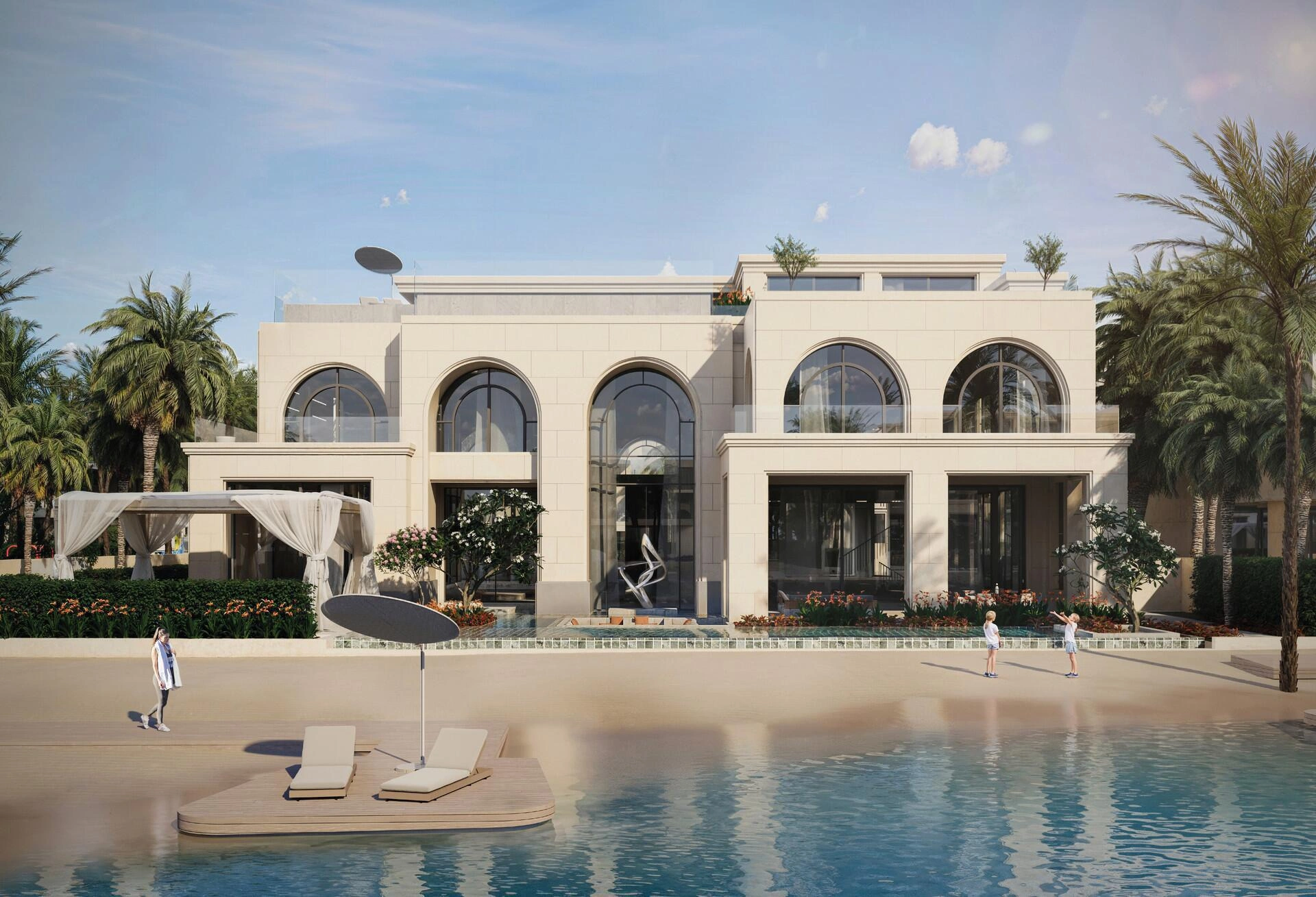 阿联酋迪拜的带家具别墅