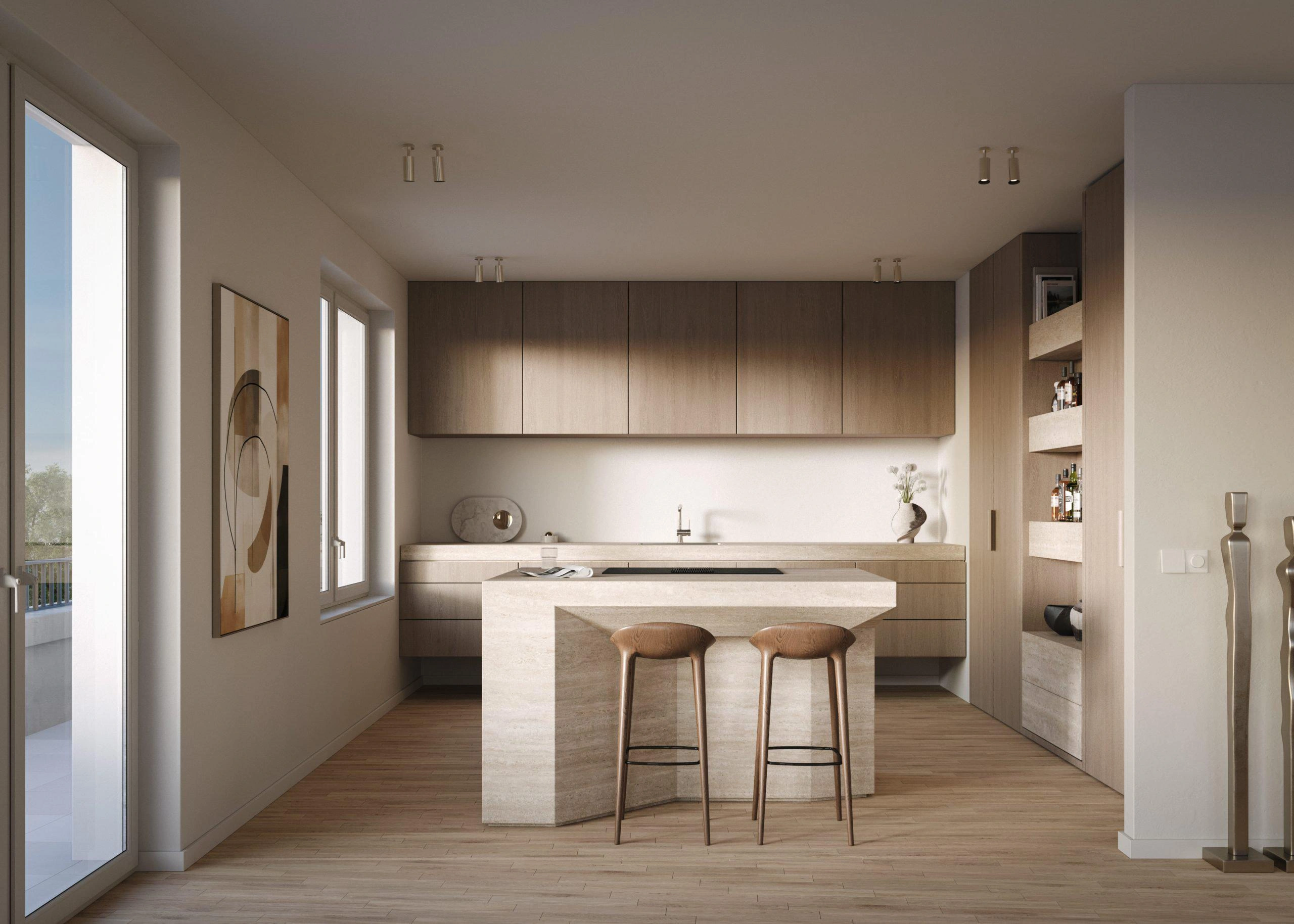 آپارتمانها در یک مجموعه مسکونی جدید در شونبرگ، برلین، آلمان