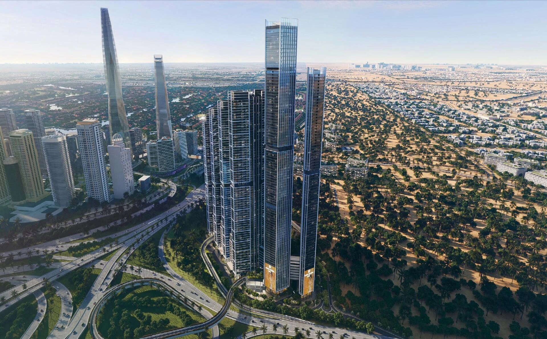 位于阿拉伯联合酋长国迪拜的住宅综合体内的公寓