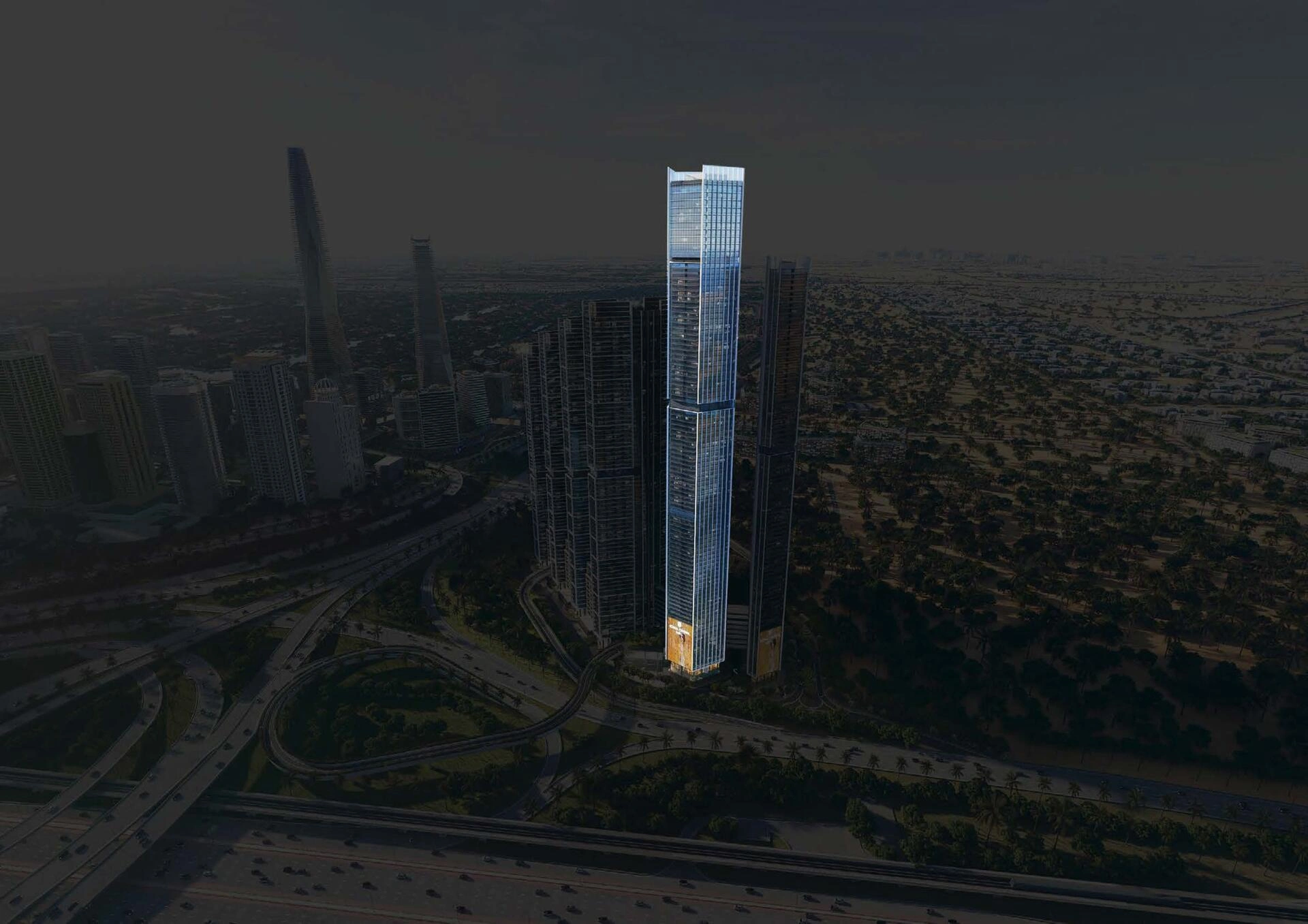 位于阿拉伯联合酋长国迪拜的住宅综合体内的公寓