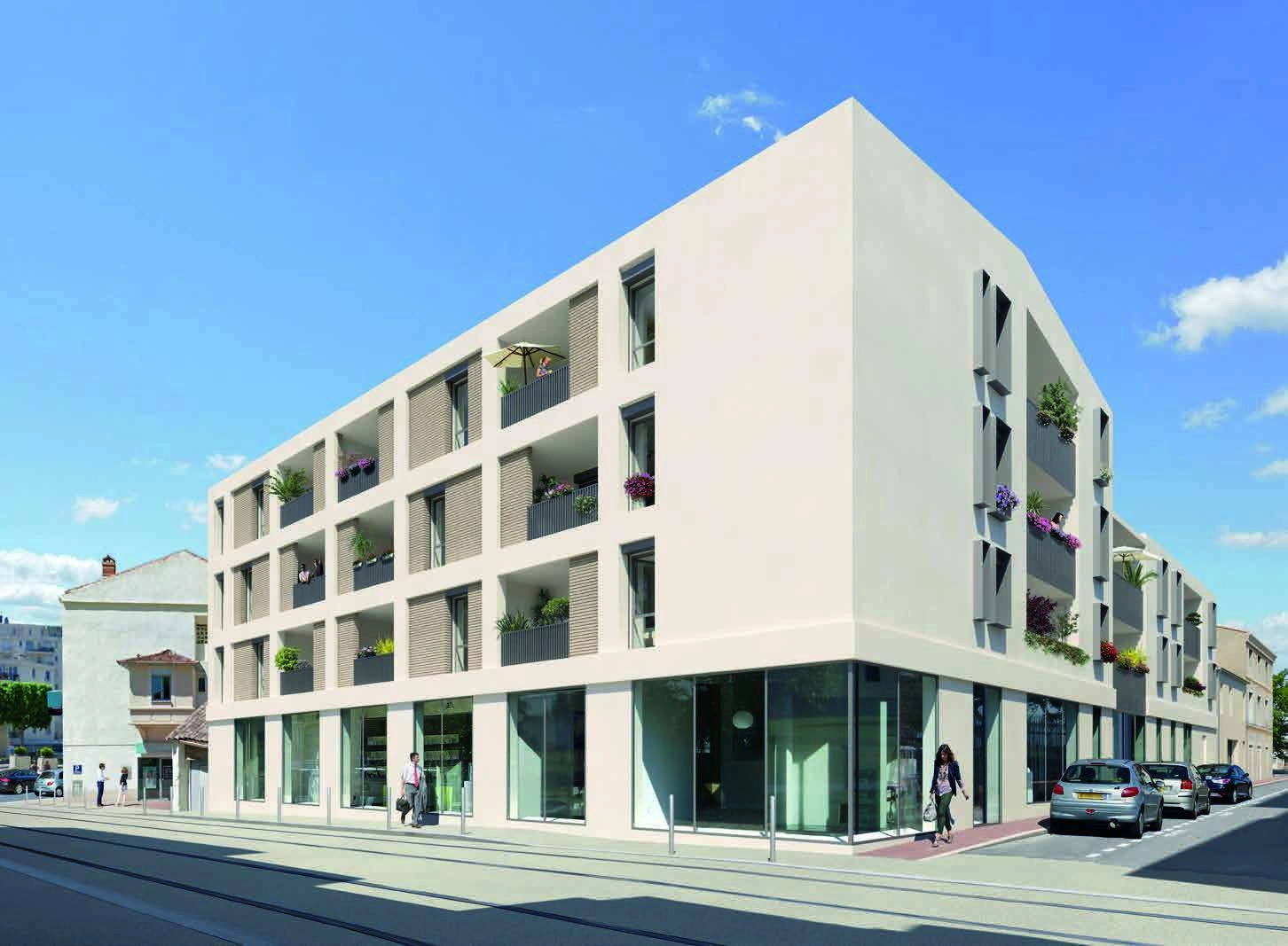 Apartments in a modern residential complex in Montpellier, France