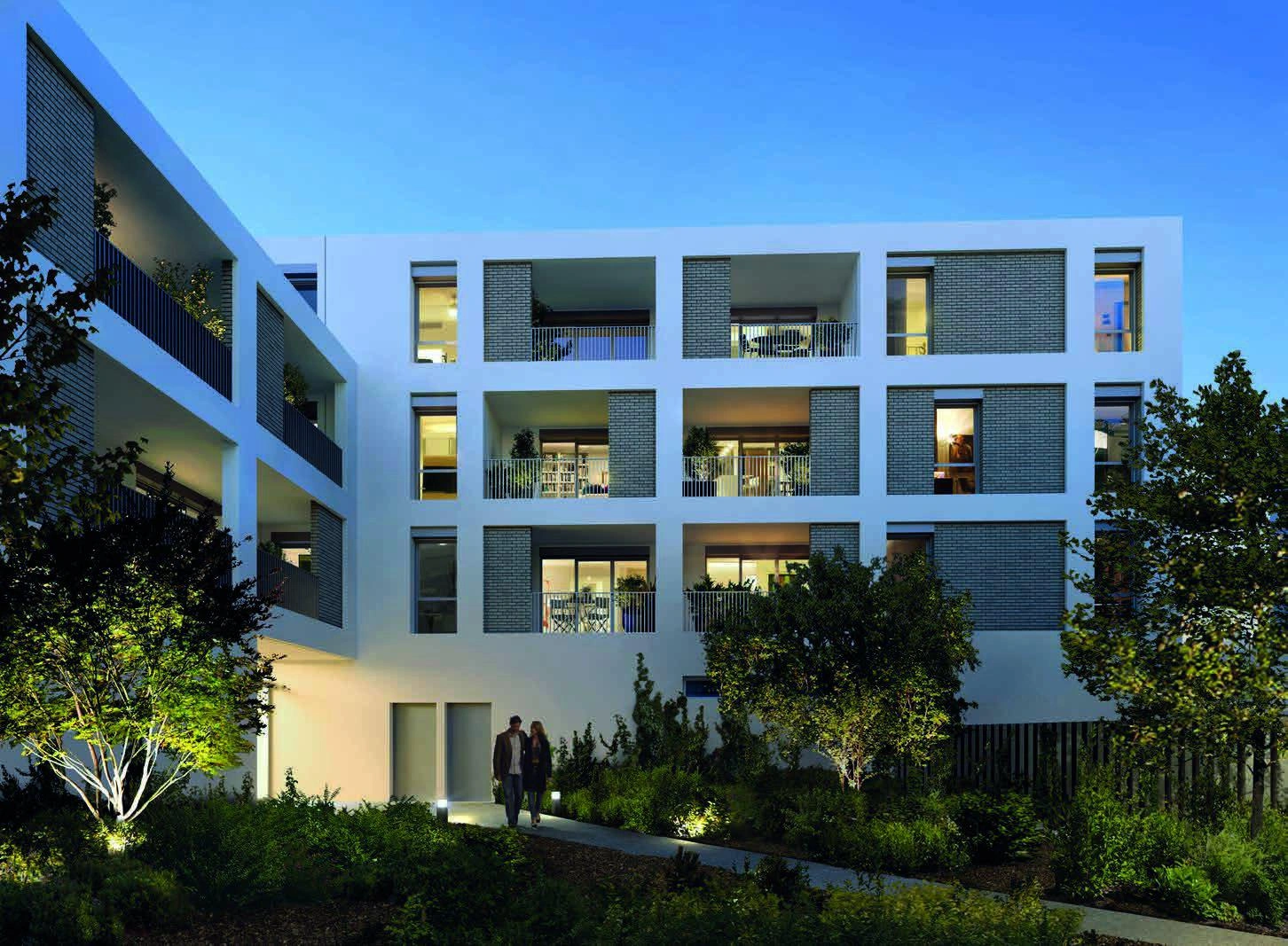 Apartments in a modern residential complex in Montpellier, France