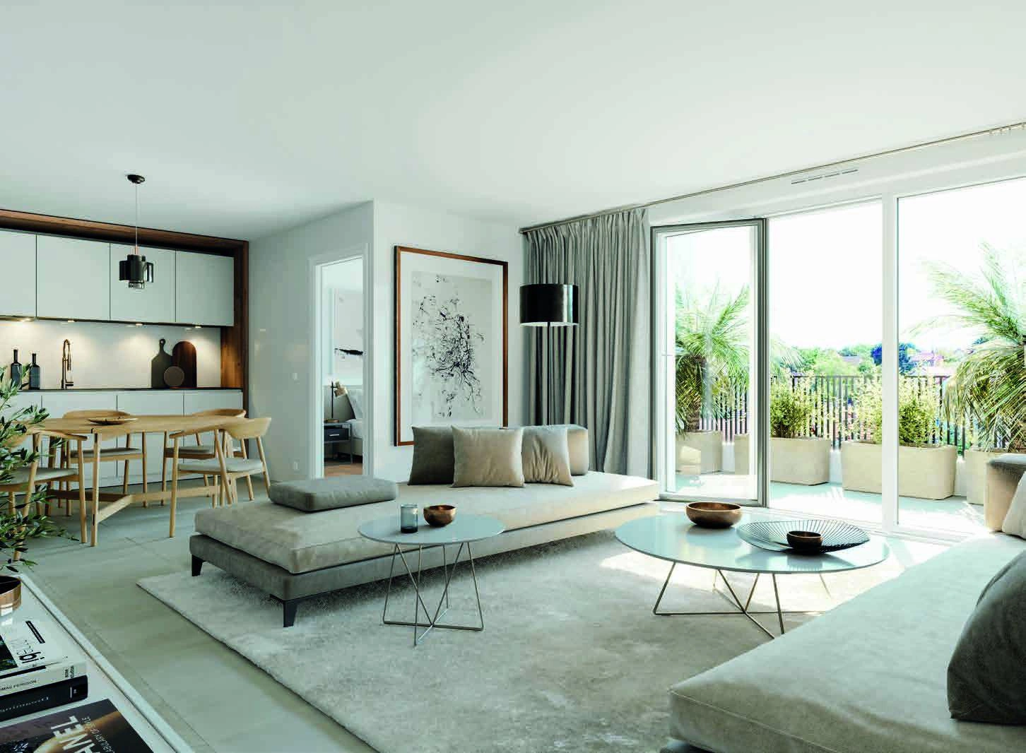 Apartments in a modern residential complex in Montpellier, France