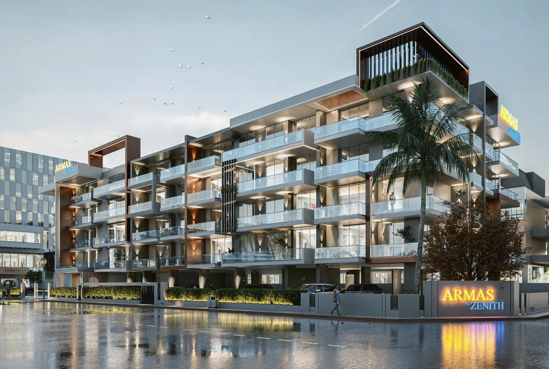 位于迪拜(阿拉伯联合酋长国)的现代住宅综合体公寓