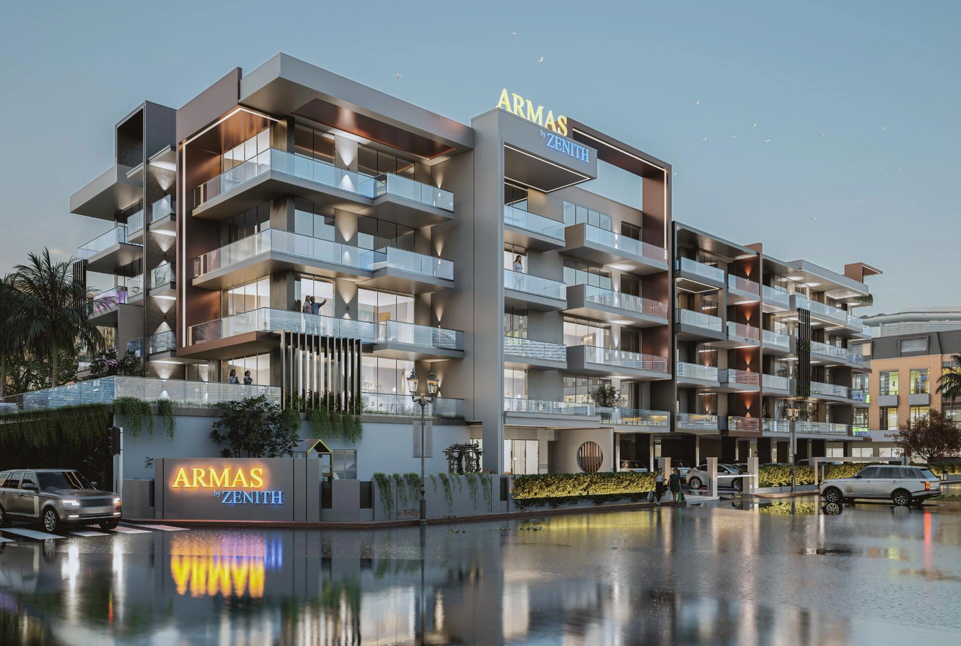 位于迪拜(阿拉伯联合酋长国)的现代住宅综合体公寓