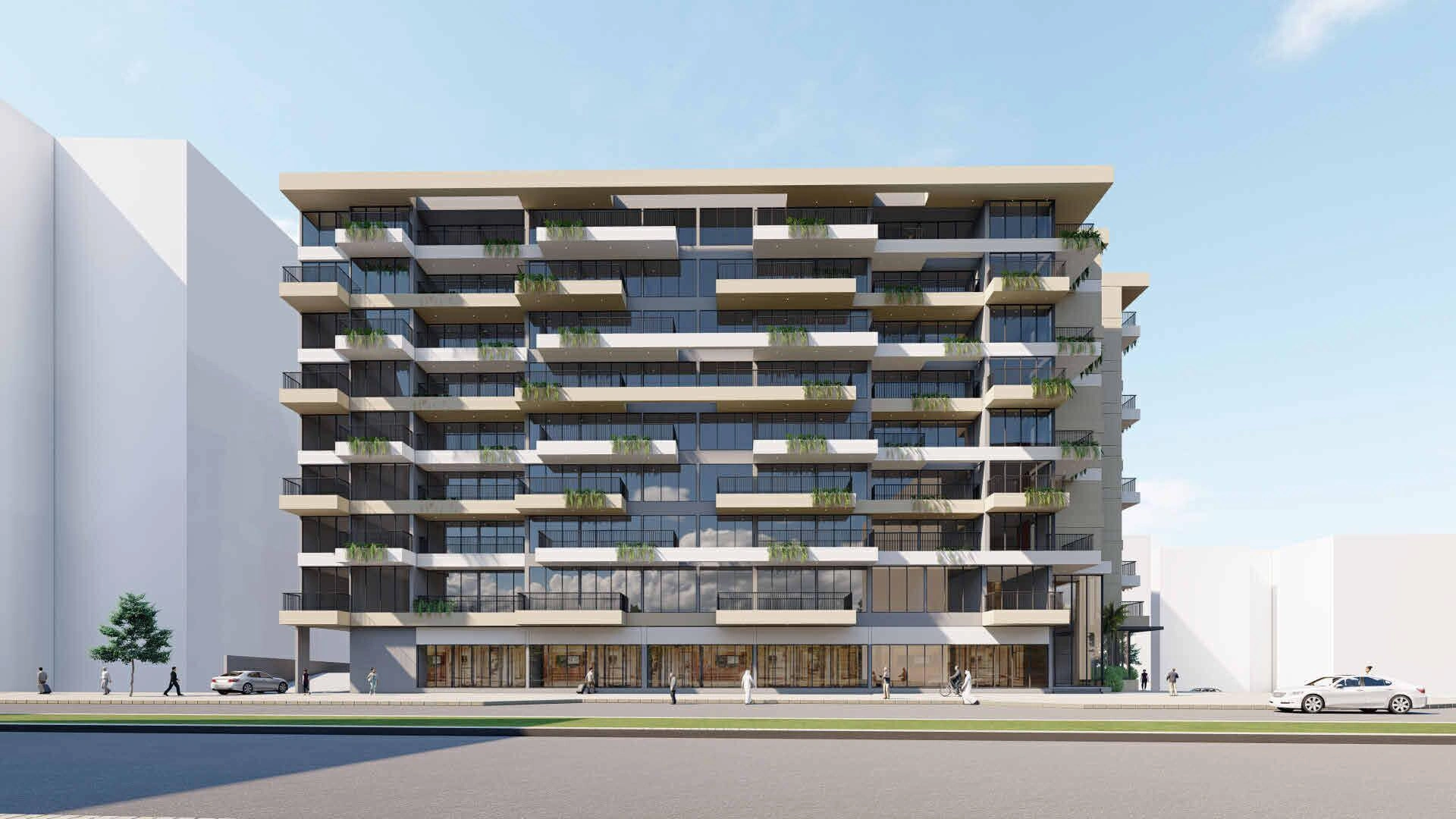 迪拜,阿拉伯联合酋长国现代住宅小区内的公寓