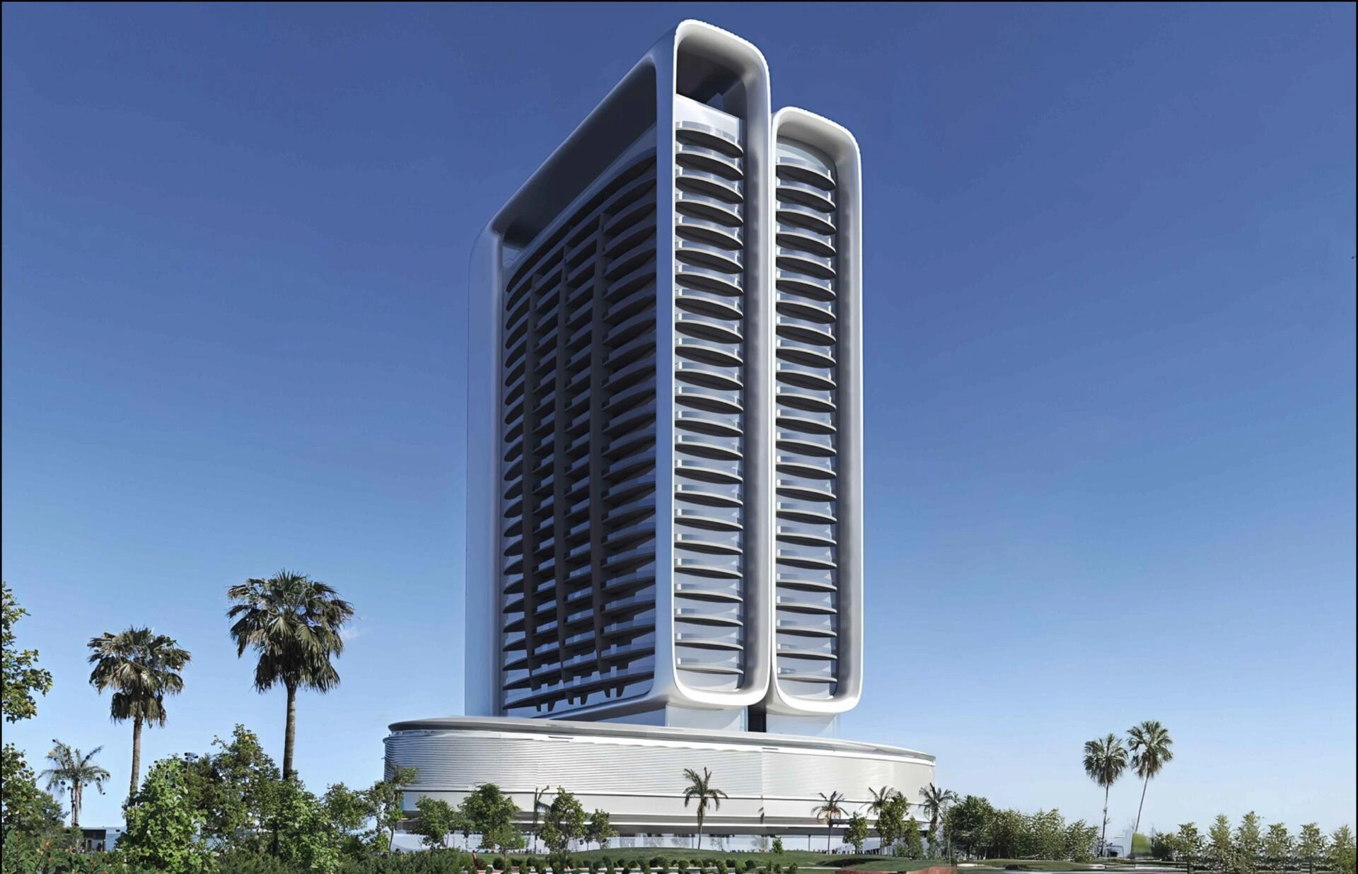 位于阿联酋迪拜的现代住宅小区公寓