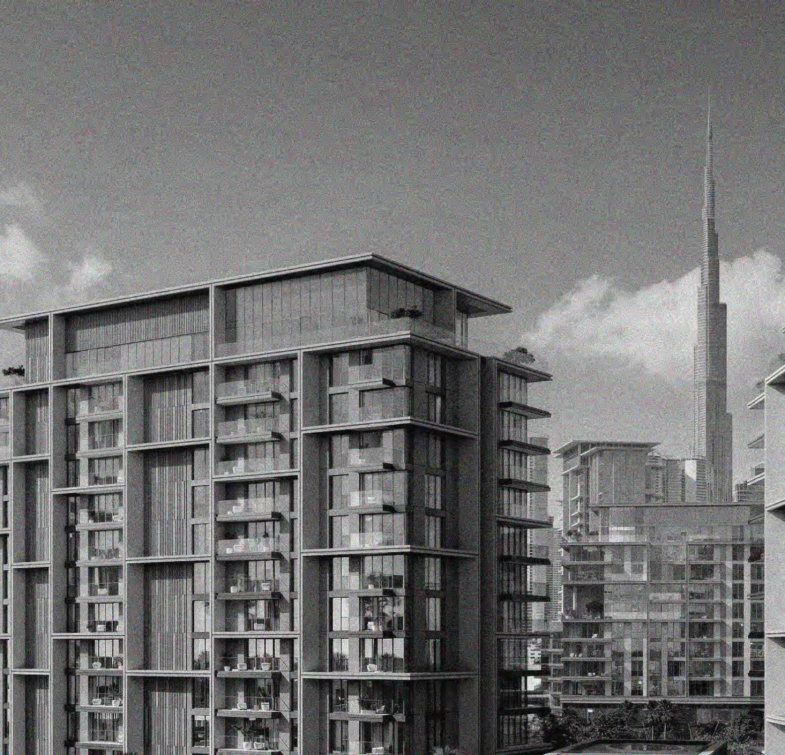 迪拜(阿联酋)现代住宅区内的高端公寓