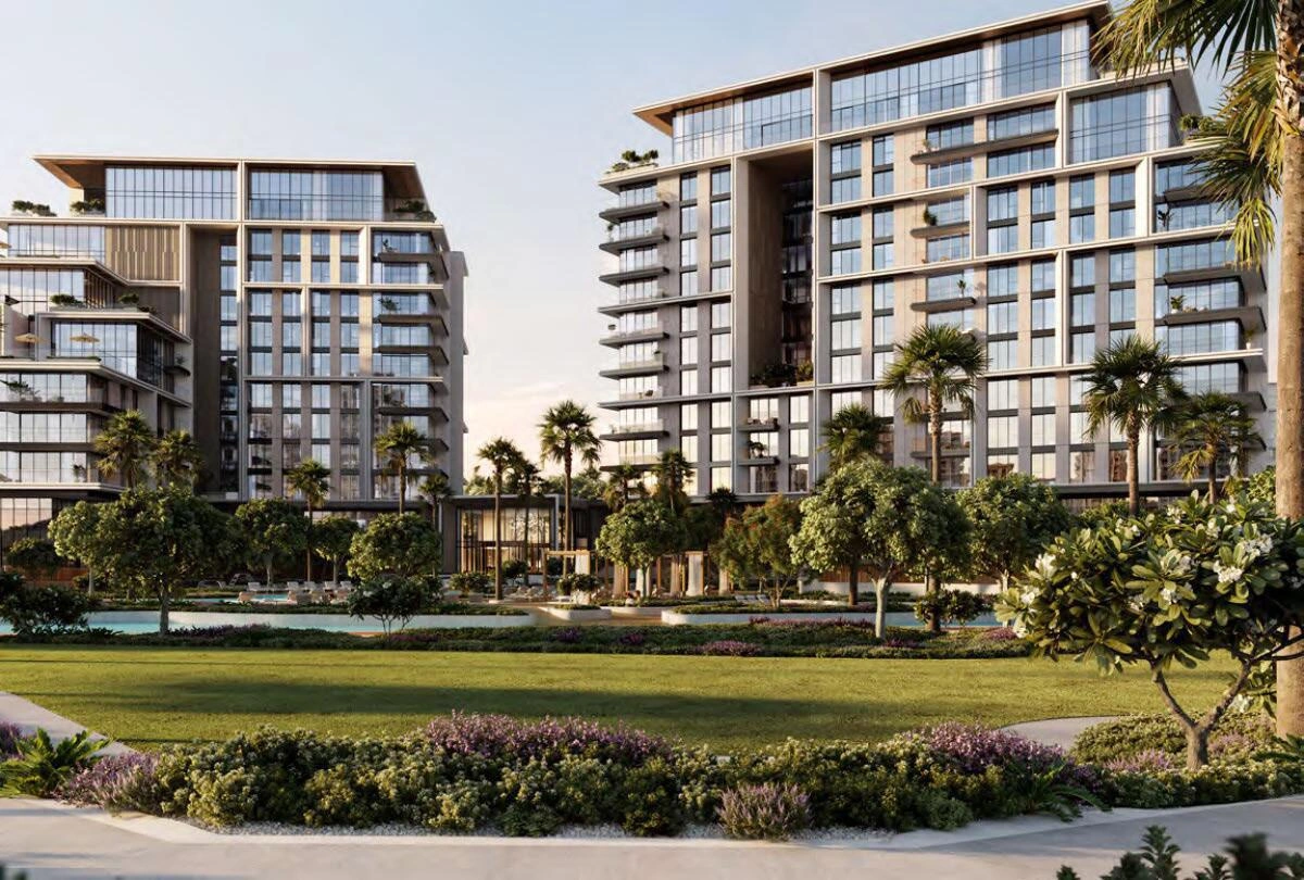 迪拜(阿联酋)现代住宅区内的高端公寓