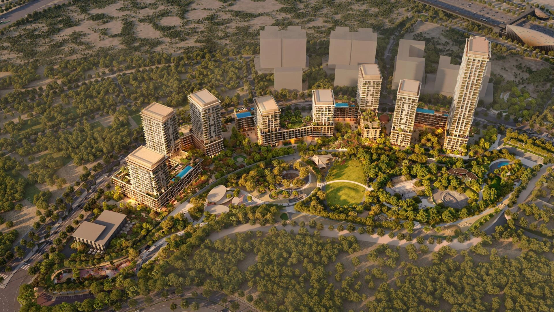 شقق في مجمع بوليفارد بارك السكني في قرية جبل علي، دبي، الإمارات العربية المتحدة