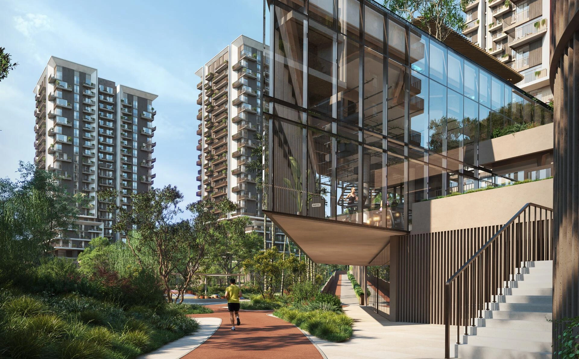 Apartments in a modern residential complex in Dubai, United Arab Emirates