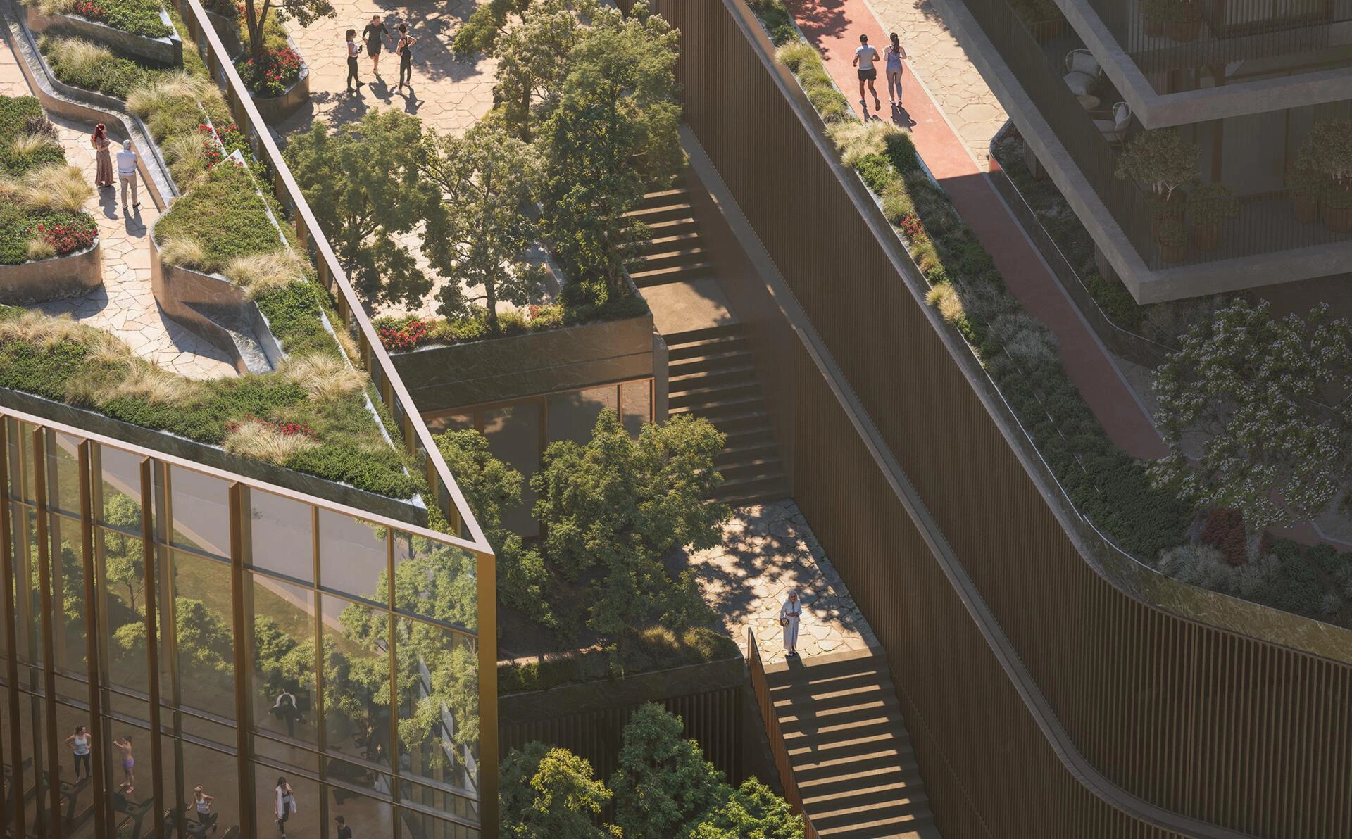 Apartments in a modern residential complex in Dubai, United Arab Emirates