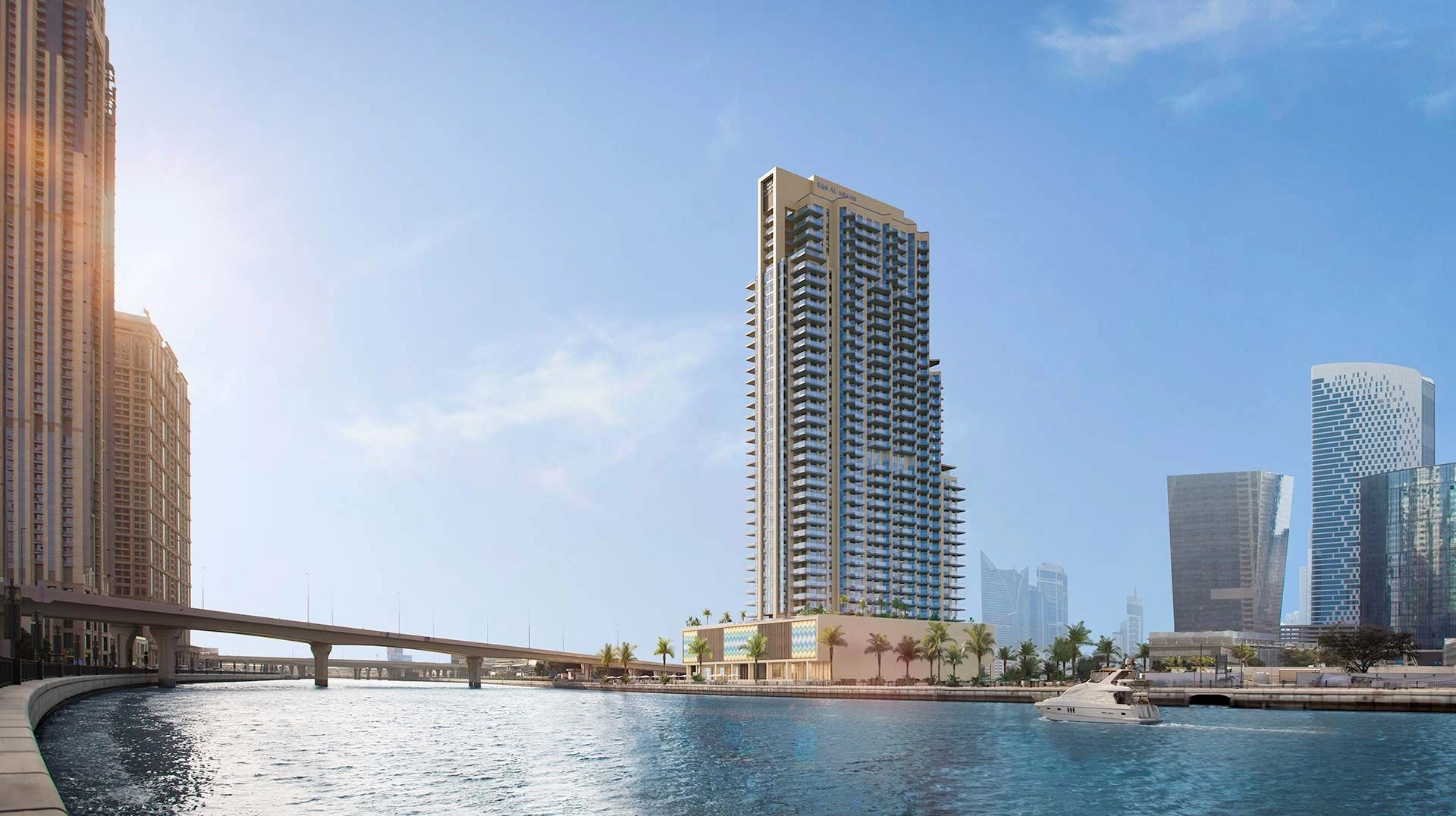 Elite residential complex in the Business Bay area on the Dubai Canal embankment