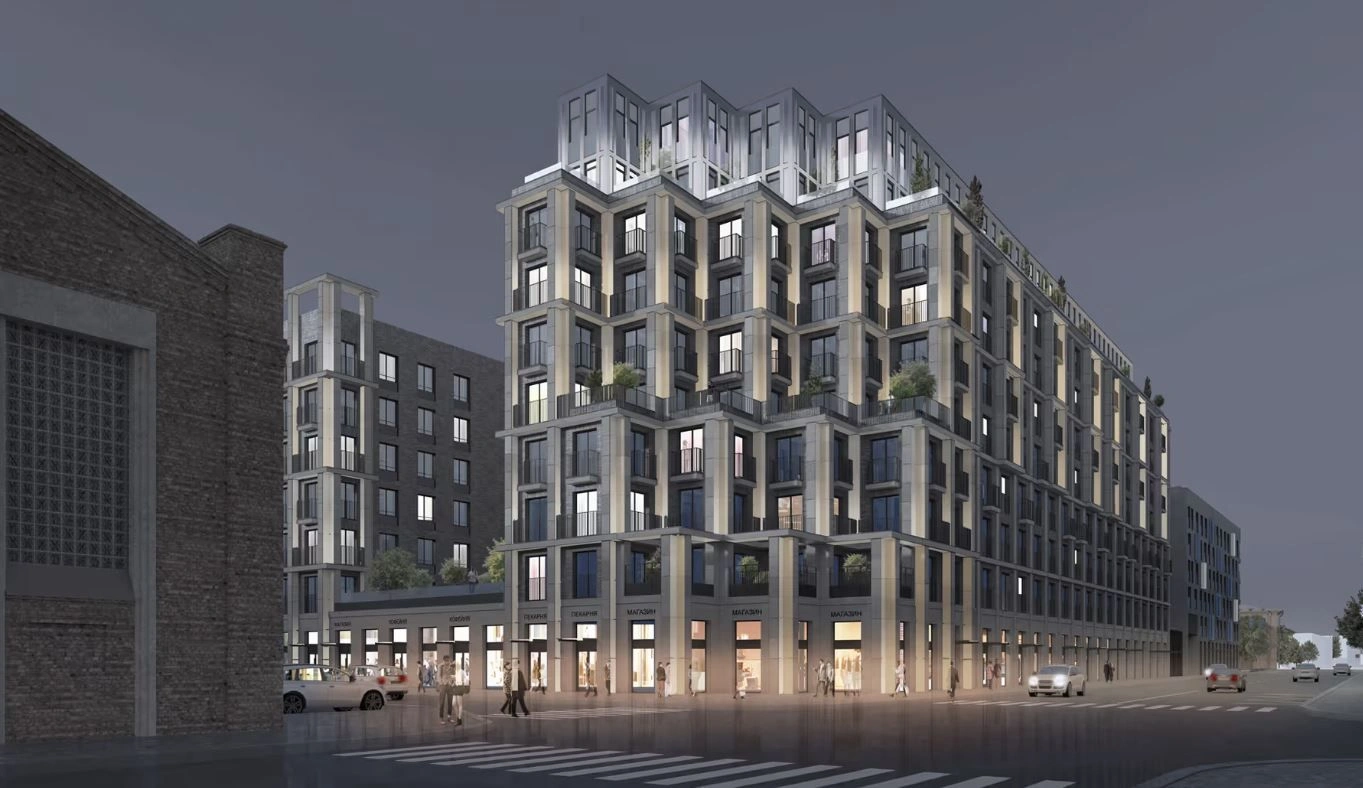 Modern complex in St. Petersburg Russia