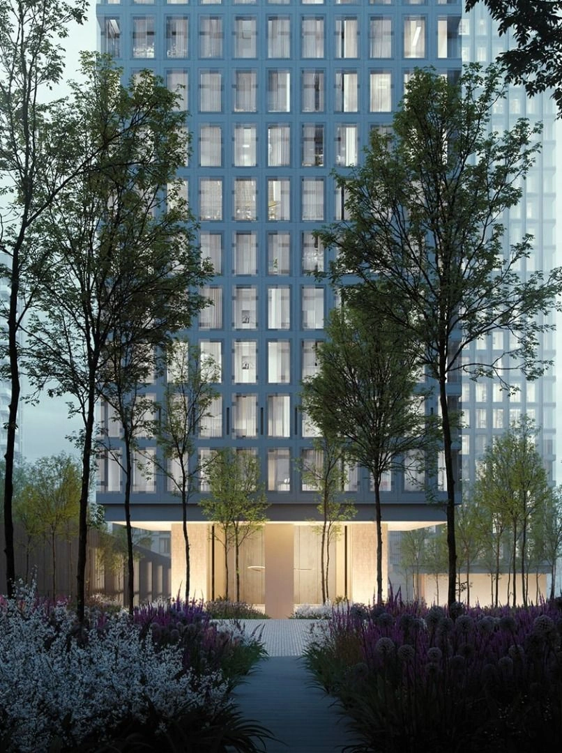 Luxurious modern quarter in premium district of Moscow