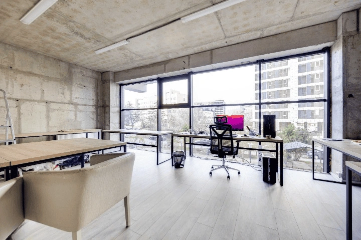 Commercial real estate with stained glass windows