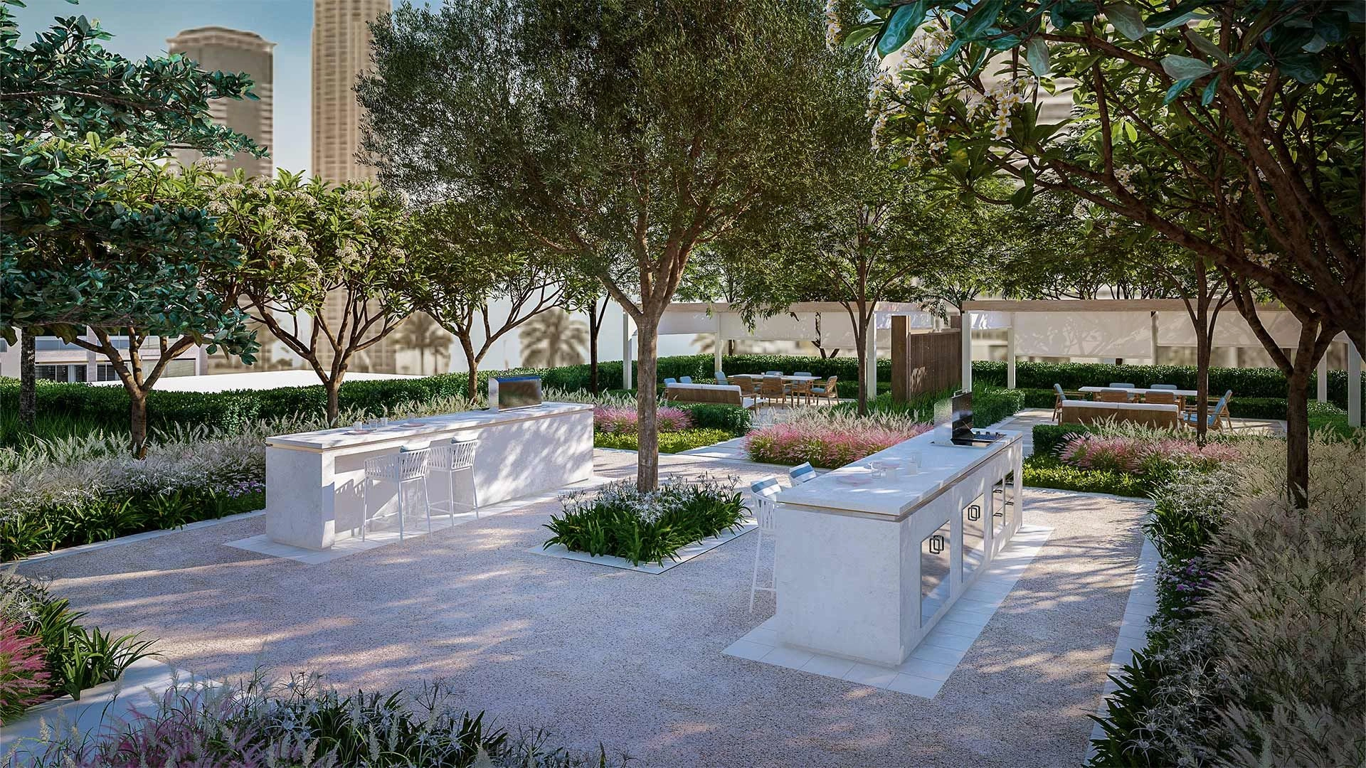 Premium complex of two 52-story skyscrapers