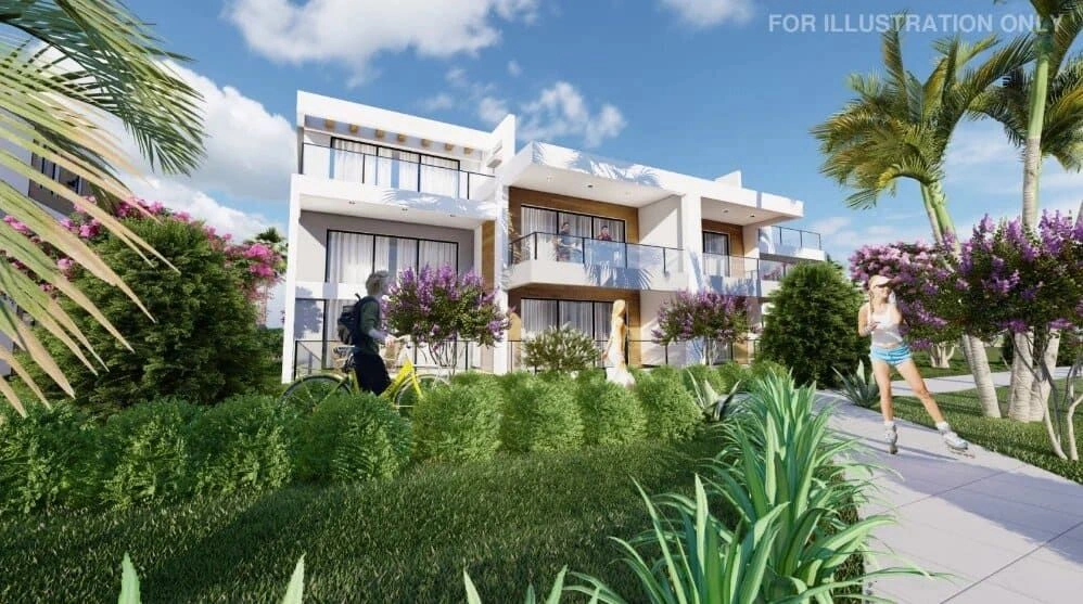 Elite complex of villas 300 m from the sandy beach