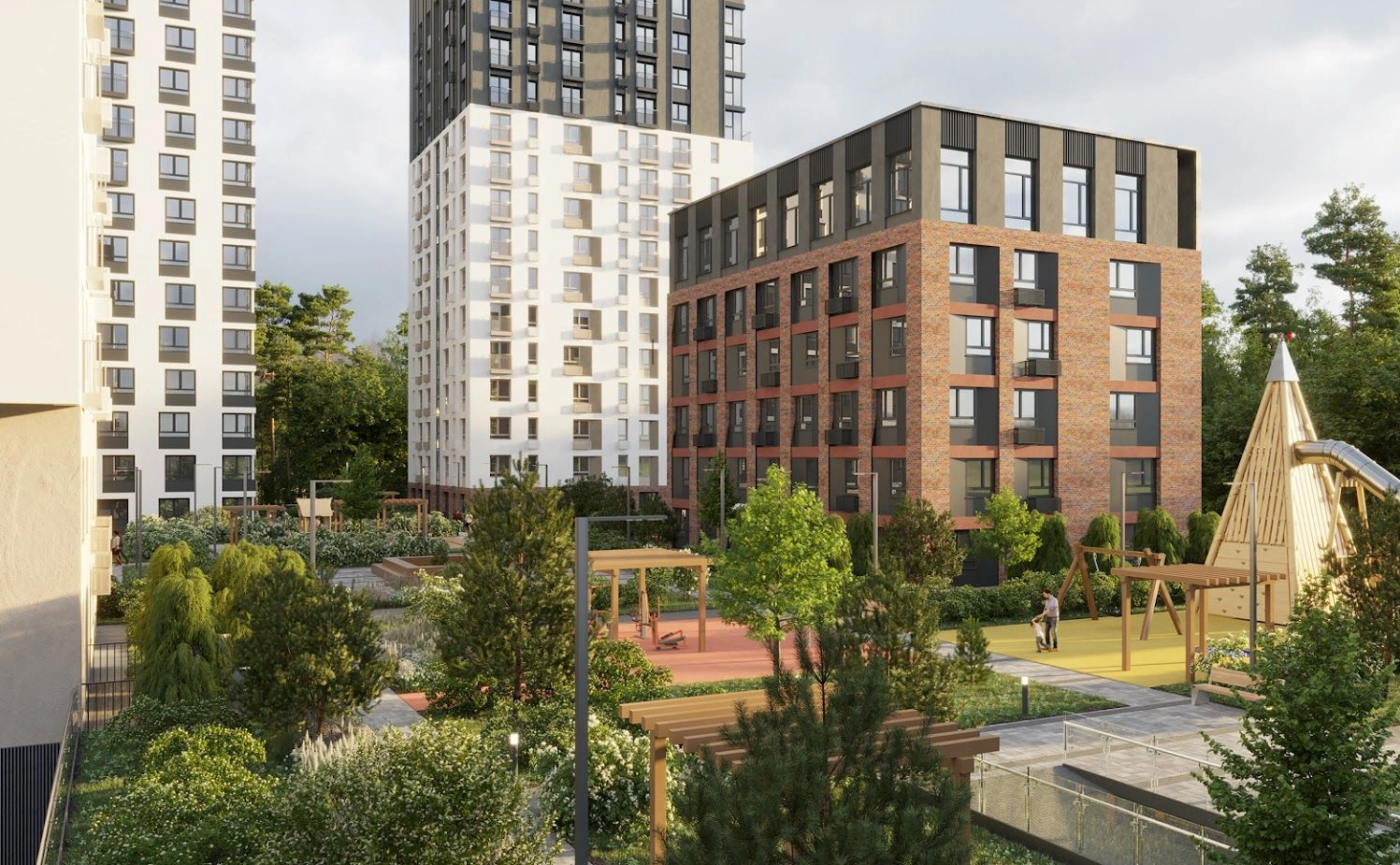 Modern family residential complex in the Verkh-Isetsky district