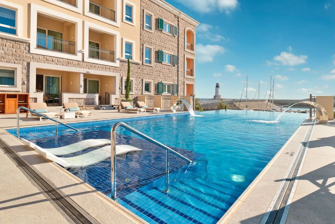 One of seven hotels in the Lustica Bay area, Montenegro