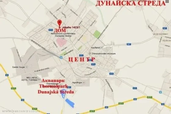 Compra de casa de dos plantas cerca del centro de Dunajska Streda