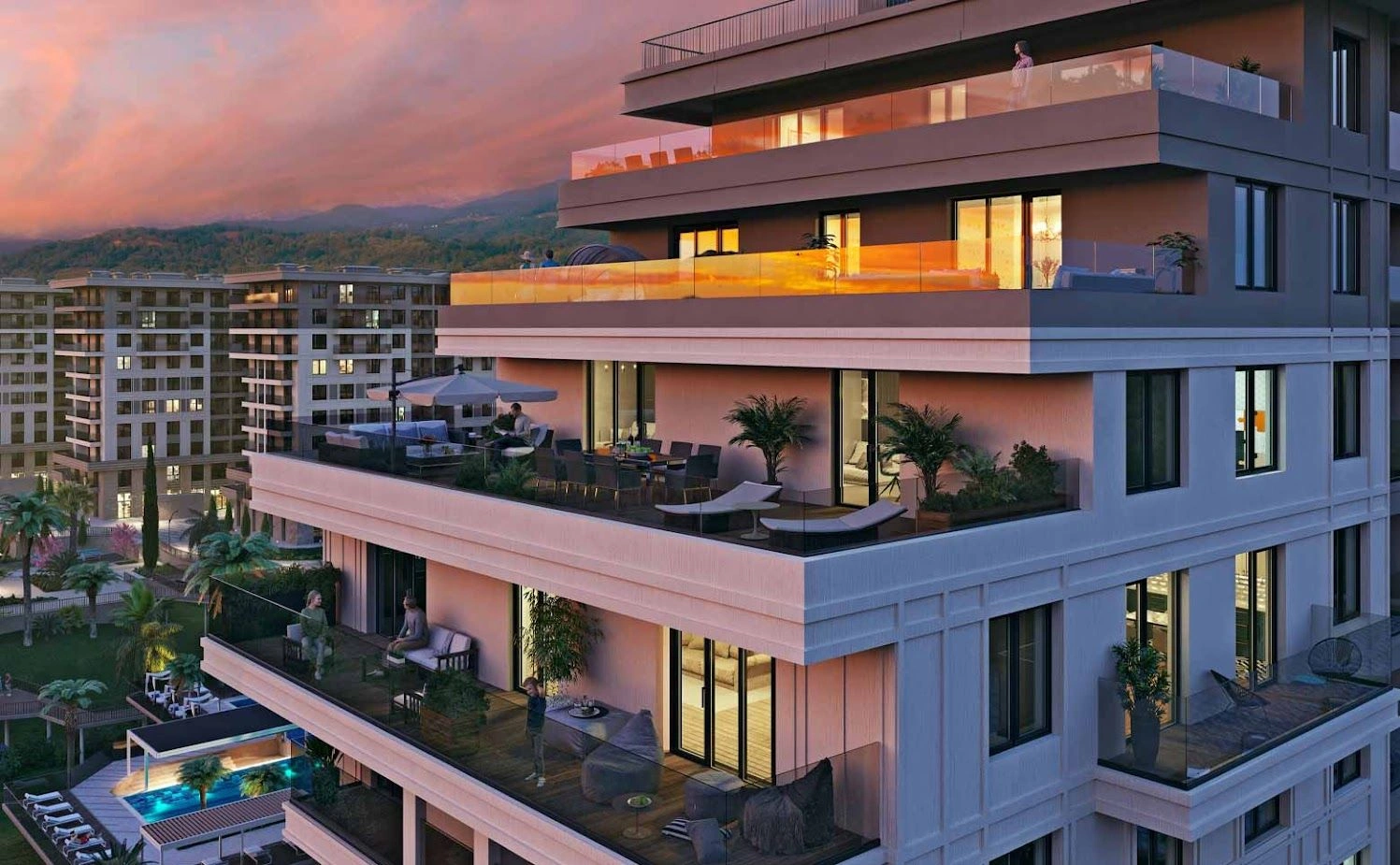 Apartamentos con vistas impresionantes de las montañas