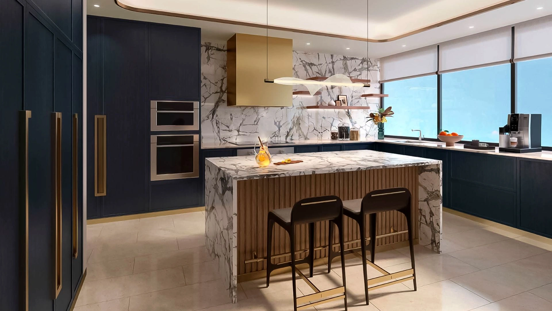 Elite residential complex in the Dubai Maritime City area