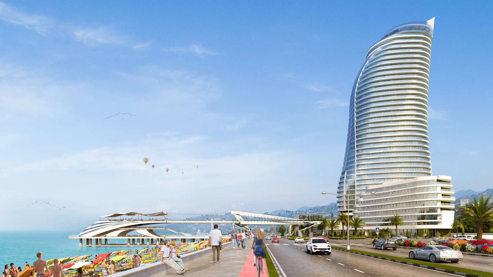Complejo lujoso en la costa de Batumi