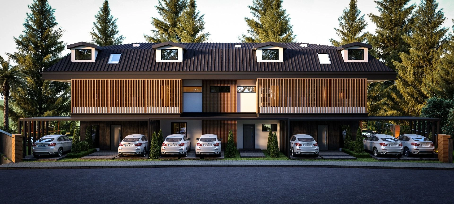 New complex of semi-detached luxury villas in Alanya