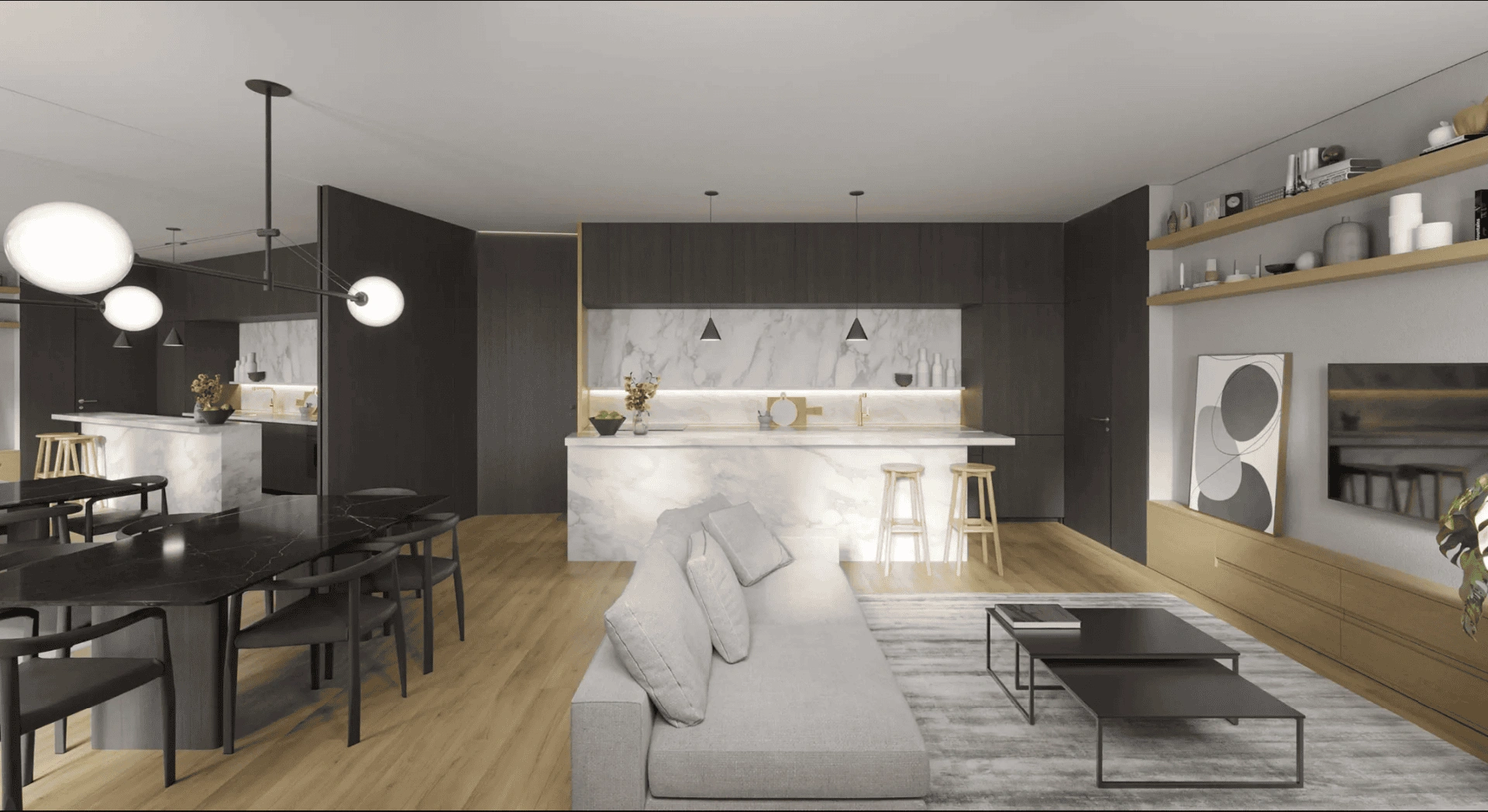 3+1 penthouse located next to a busy avenue