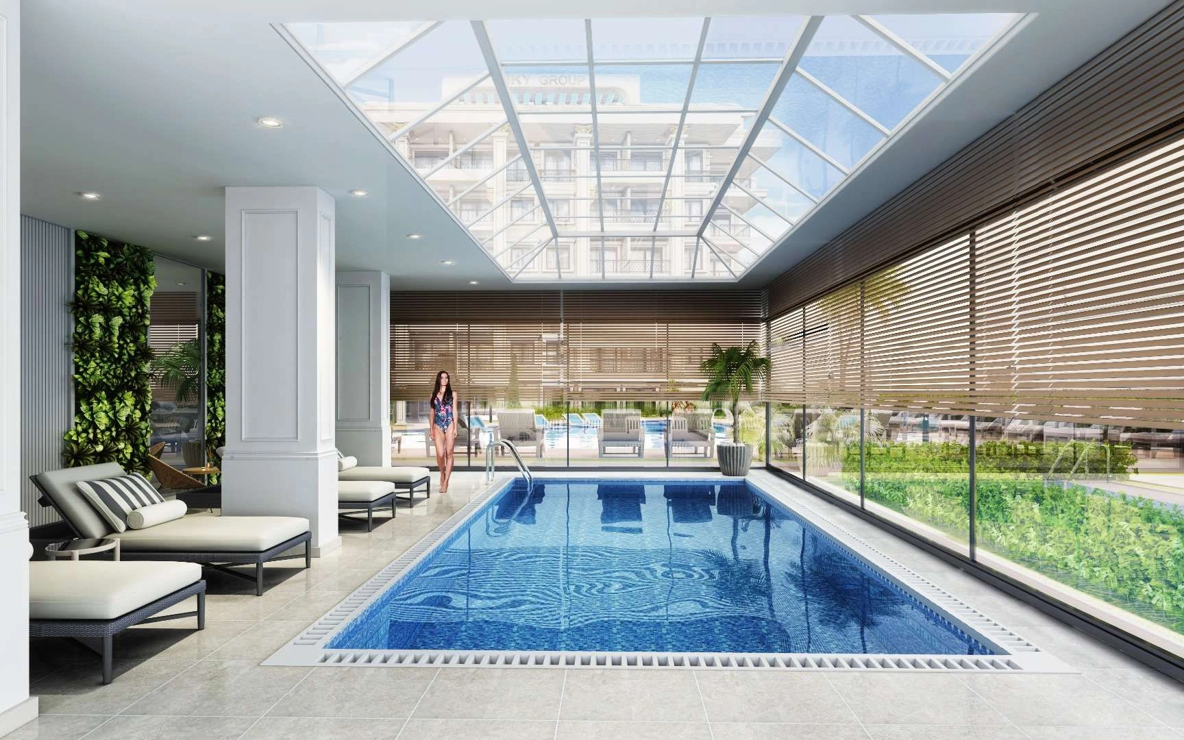 New residential complex in Alanya city of Turkey